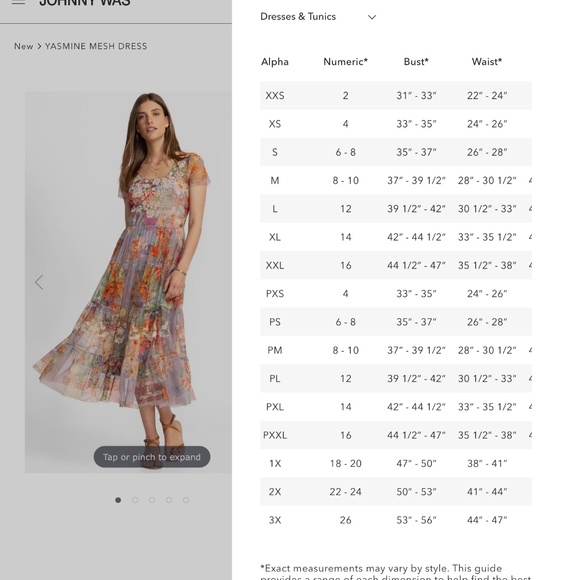 Johnny Was Plus 2X Bohemian Style Dress - Picture 4 of 4